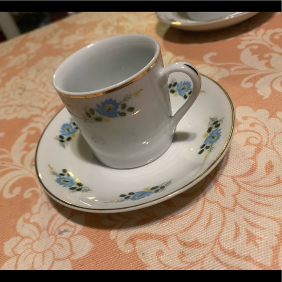 24 pc vintage china tea set miniature perfect condition still in box never used - Picture 4 of 13